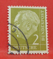 N°67 - 2 Pfennig - Année 1954 - Timbre Oblitéré Allemagne Bundespost - - Gebraucht