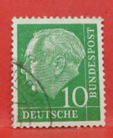 N°73 - 10 Pfennig - Année 1954 - Timbre Oblitéré Allemagne Bundespost - - Gebraucht
