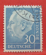N°77 - 30 Pfennig - Année 1954 - Timbre Oblitéré Allemagne Bundespost - - Gebraucht