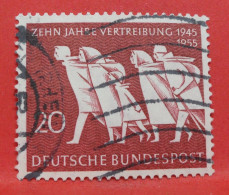 N°105 - 20 Pfennig - Année 1955 - Timbre Oblitéré Allemagne Bundespost - - Gebraucht