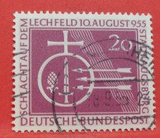 N°106 - 20 Pfennig - Année 1955 - Timbre Oblitéré Allemagne Bundespost - - Gebraucht