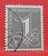 N°116 - 1 Pfennig - Année 1955 - Timbre Oblitéré Allemagne Bundespost - - Gebraucht