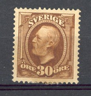 SUE Yv. N° 47  *  30 ö Brun  Oscar II  Cote 50 Euro BE R 2 Scans - Nuovi