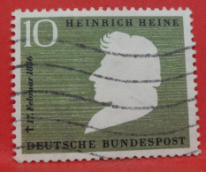 N°119 - 10 Pfennig - Année 1956 - Timbre Oblitéré Allemagne Bundespost - - Gebraucht