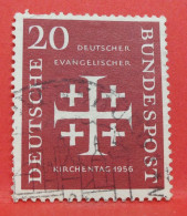 N°126 - 20 Pfennig - Année 1956 - Timbre Oblitéré Allemagne Bundespost - - Gebraucht