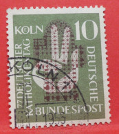 N°129 - 10 Pfennig - Année 1956 - Timbre Oblitéré Allemagne Bundespost - - Gebraucht