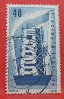 N°132 - 40 Pfennig - Année 1956 - Timbre Oblitéré Allemagne Bundespost - - Gebraucht