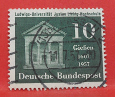 N°148 - 10 Pfennig - Année 1957 - Timbre Oblitéré Allemagne Bundespost - - Gebraucht