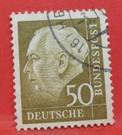 N°151 - 50 Pfennig - Année 1957 - Timbre Oblitéré Allemagne Bundespost - - Gebraucht