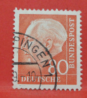 N°154 - 80 Pfennig - Année 1957 - Timbre Oblitéré Allemagne Bundespost - - Gebraucht