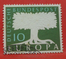 N°158 - 10 Pfennig - Année 1957 - Timbre Oblitéré Allemagne Bundespost - - Gebraucht