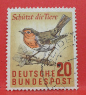 N°165 - 20 Pfennig - Année 1957 - Timbre Oblitéré Allemagne Bundespost - - Gebraucht