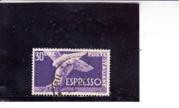 ITALIA  1945-52 - Sassone EX  29° - Espresso "piede Alato" - Eilpost/Rohrpost