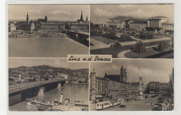 Linz A.d. Donau Old Poscard Posted 1959 - Linz Slogan Postmark B230801 - Linz