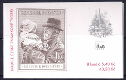 Tschechei 2000 - Traditionen, MH 80 (mit HB 10, Nr. 242), Postfrisch ** / MNH - Nuovi