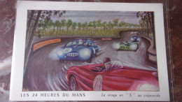 Le Mans - Circuit Automobile Des 24 Heures - 24h - Sarthe - Virage Des " S " AU CREPUSCULE ANNEE 1950 / 60 - Le Mans