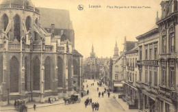 BELGIQUE - Louvain - Place Marguerite Et Hôtel Des Postes - Carte Postale Ancienne - Leuven