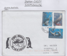 AAT  Ship Visit Aurora Australis Ca Casey 1 NOV 2004 (CS173) - Cartas & Documentos