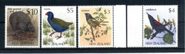 1982-89 NUOVA ZELANDA New Zealand, 3$-10$ 922/925 MNH **, Ordinaria, Uccelli, Birds, Kiwi, Takahe, Stitchbird, - Ongebruikt