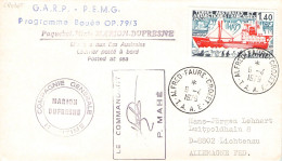 TAAF - LETTER 1979 ALFRED-FAURE-CROZET - DE Mi 123 / *1096 - Storia Postale