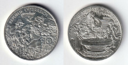 AUTRICHE - 10 Euros Argent Commémoratifs Charlemagne (Kaiser Karl Im Untersberg) - Avec Certificat D'Authenticité - Oesterreich