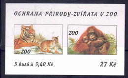 Tschechei 2001 - Naturschutz, MH 100 (mit 3 X Nr. 301 Und 2 X Nr. 302), Postfrisch ** / MNH - Nuevos