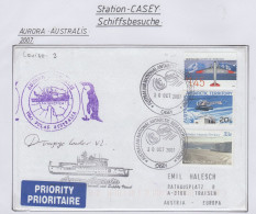 AAT  Ship Visit Aurora Australis Signature Voyage Leader Ca Casey 30 OCT 2007 (CS176) - Briefe U. Dokumente