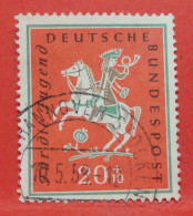 N°176 - 20+10 Pfennig - Année 1958 - Timbre Oblitéré Allemagne Bundespost - - Gebraucht