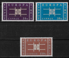 CHYPRE - EUROPA CEPT - N° 217 A 219 - NEUF** MNH - 1963