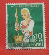 N°188 - 10+5 Pfennig - Année 1958 - Timbre Oblitéré Allemagne Bundespost - - Gebraucht