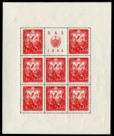 CROATIA 1944 Labour Service Sheetlets (mixed Perforations) MNH / **.  Michel 162-65 Kb - Croazia