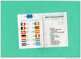 MINI ATLAS L'EUROPE DES 12 DRAPEAU ET FETES NATIONALE - Cartes Géographiques