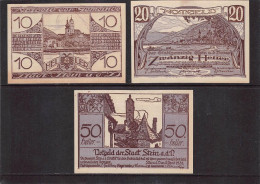 Stein An Der Donau  Notgeld  Lot Serie A 3 Noten - Autriche