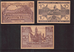 Stein An Der Donau  Notgeld  Lot Serie A 3 Noten - Autriche