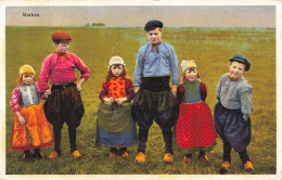 PAYS BAS - Marken - Petits Paysans - Enfants En Tenue Traditionnelle - Colorisé - Carte Postale Ancienne - Sonstige & Ohne Zuordnung