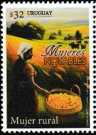 URUGUAY, 2023,  MNH, AGRICULTURE, DISTINGUISHED WOMEN RURAL WOMEN, CROPS,1v - Agriculture