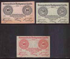 Scheibbs  Notgeld  Lot Serie A 3 Noten - Autriche