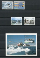 Mongolei - Block Nr. 266 Und Mi.Nr. 2674 / 2677 - "Greenpeace - Pinguine" ** / MNH (aus Dem Jahr 1997) - Pingouins & Manchots