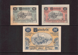 St. Leonhard An Der Forst  Notgeld Lot Serie A 3 Noten - Autriche