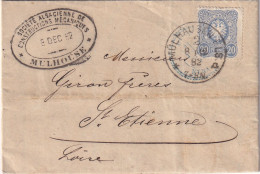 Allemagne - Mulhouse - Lettre - 1882 - Briefe U. Dokumente