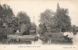 Le Mans * 1908 * Péniche Batellerie * Confluent De L'huisne Et De La Sarthe * Péniche Barge Chaland - Le Mans