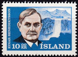 Island, 1965, 397, MNH **, 25. Todestag Von Einar Benediktsson. - Nuovi