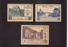 Weiten  Notgeld  Lot Serie A 3 Noten - Autriche