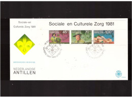 ANTILLE OLANDESI - 16 9 1981 FDC SCOUT - Antillen