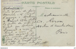 CP De MARSEILLE Colorisée Avec Tampon De ,  90 Route De Gonesse, STAINS ( Seine  ) 1910 - Stains