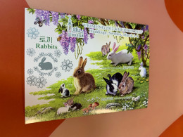 Korea Stamp Rabbit Butterfly Imperf Mushrooms Bee Sweden 2012  Sheet - Lapins