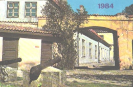 Pocket Calendar, Estonia:Tallinn:Toompea Inner Yard With Cannons, 1984 - Petit Format : 1981-90