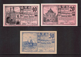 Wilhelmsburg Notgeld Lot Serie A 3 Noten - Autriche