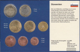 Slovenia 2008 Stgl./unzirkuliert Kursmünzensatz Stgl./unzirkuliert 2008 Euro-reissue - Slowenien