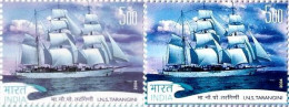 INDIA 2004 Error TARANGINI Navy Ship Navigation Error "Two Different Shades + Blue Line On Bottom" MNH, As Per Scan - Variedades Y Curiosidades